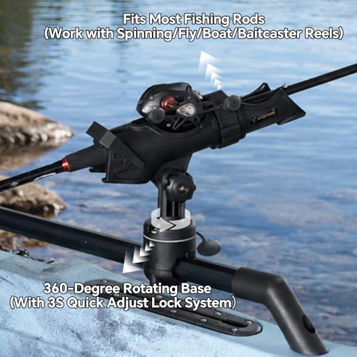 Hobie H Rail Fishing Rod Holder for Boat and Kayak