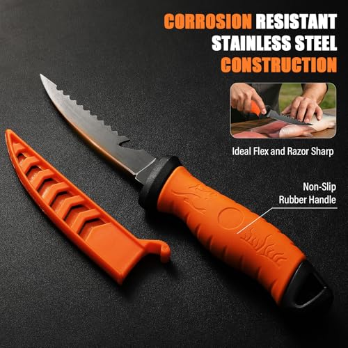 Fishing Gift Set for Men Dad Fishermen (Orange / Style 2)