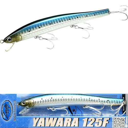 FlashMinnow 125 YAWARA Saltwater Fishing Lure (No Scales / 7702 Zebra Sardine / 125F)