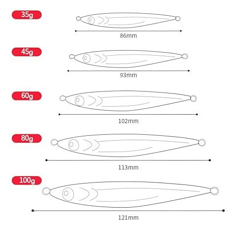 Saltwater Fishing Lures Metal Jigs Vertical Jigging Lure with Treble & Double Assist Hooks