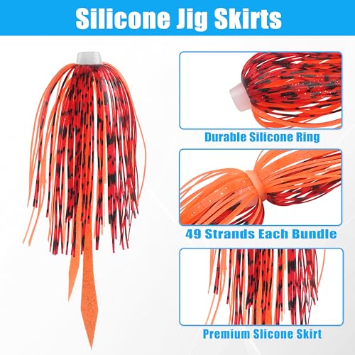 Silicone Jig Skirts Replacement 10