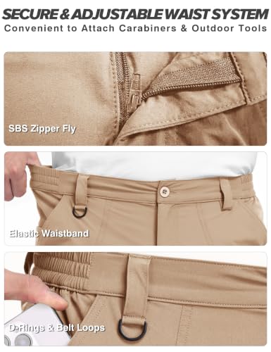 Men's Hiking Pants (44W x 32L / Khaki)