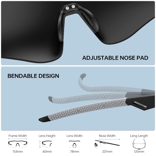 Polarized Running Sunglasses for Men Women Ultra