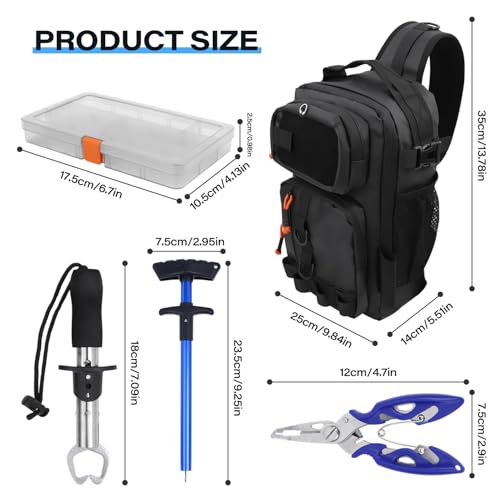 Fishing Backpack with Tackle Boxes
