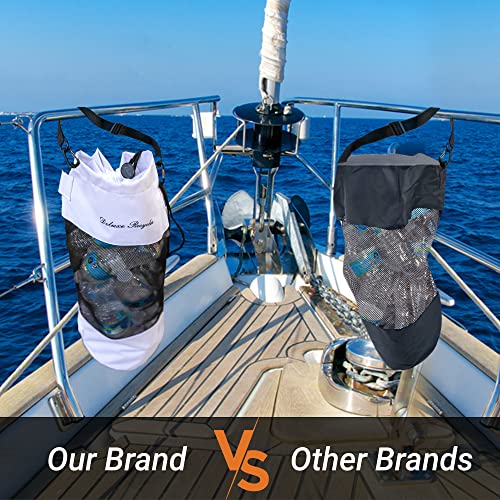 Portable Mesh Trash Bag for Boat (White)