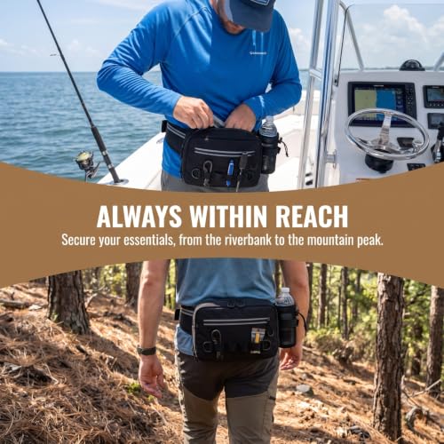 Fishing Waist Pack with Rod Holder