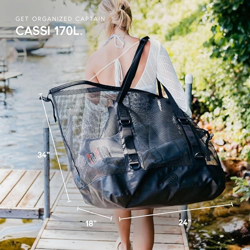 Boat Gear Heavy Duty Outddor CASSI Tote Boat Bag (Black / 170 Liter)