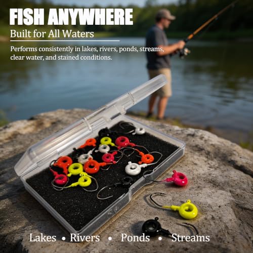 Crappie Jig Heads with Scent Holder (1/16oz - 40 Pcs)