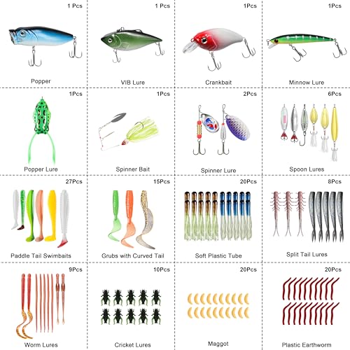 Complete Fishing Lures (340pcs)