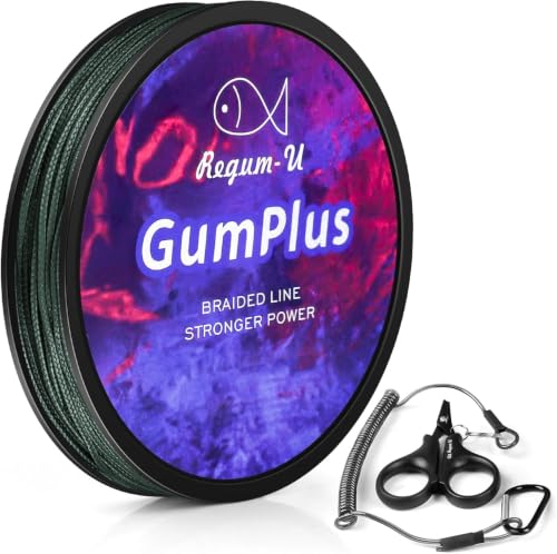 Gummax 8 Strand Braided Fishing Line (Dark Green / 150 Yards / 25 LB)