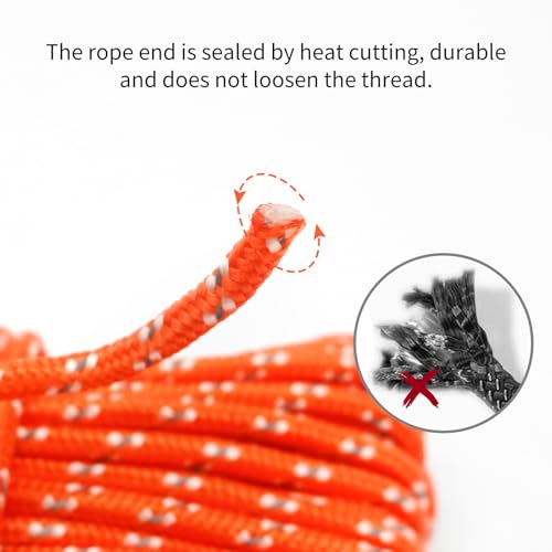 6mm Marine Floating Rope High (Orange / 66FT-20M)