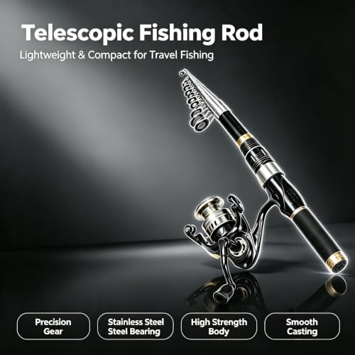 8.9FT Telescopic Fishing Rod and Reel Combos