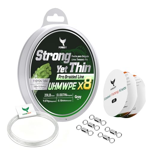8 Strand UHMWPE Braided Fishing Line 20LB w
