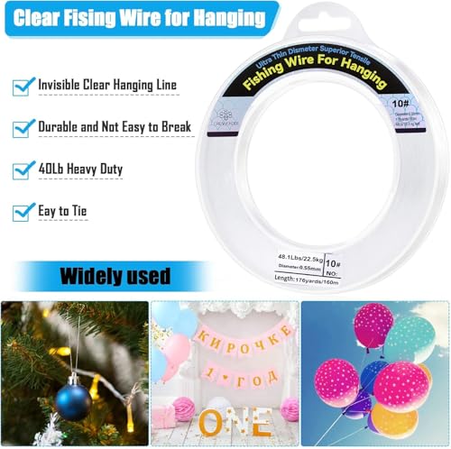 Clear Fishing Wire (0.55mm/525ft/34lb)