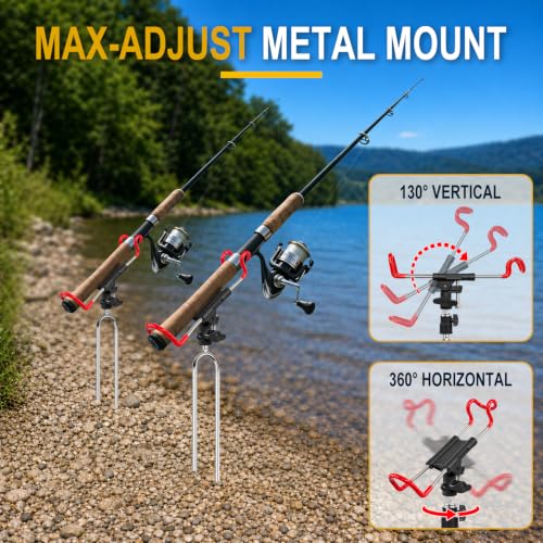 2 Pack Rod Holder for Ground