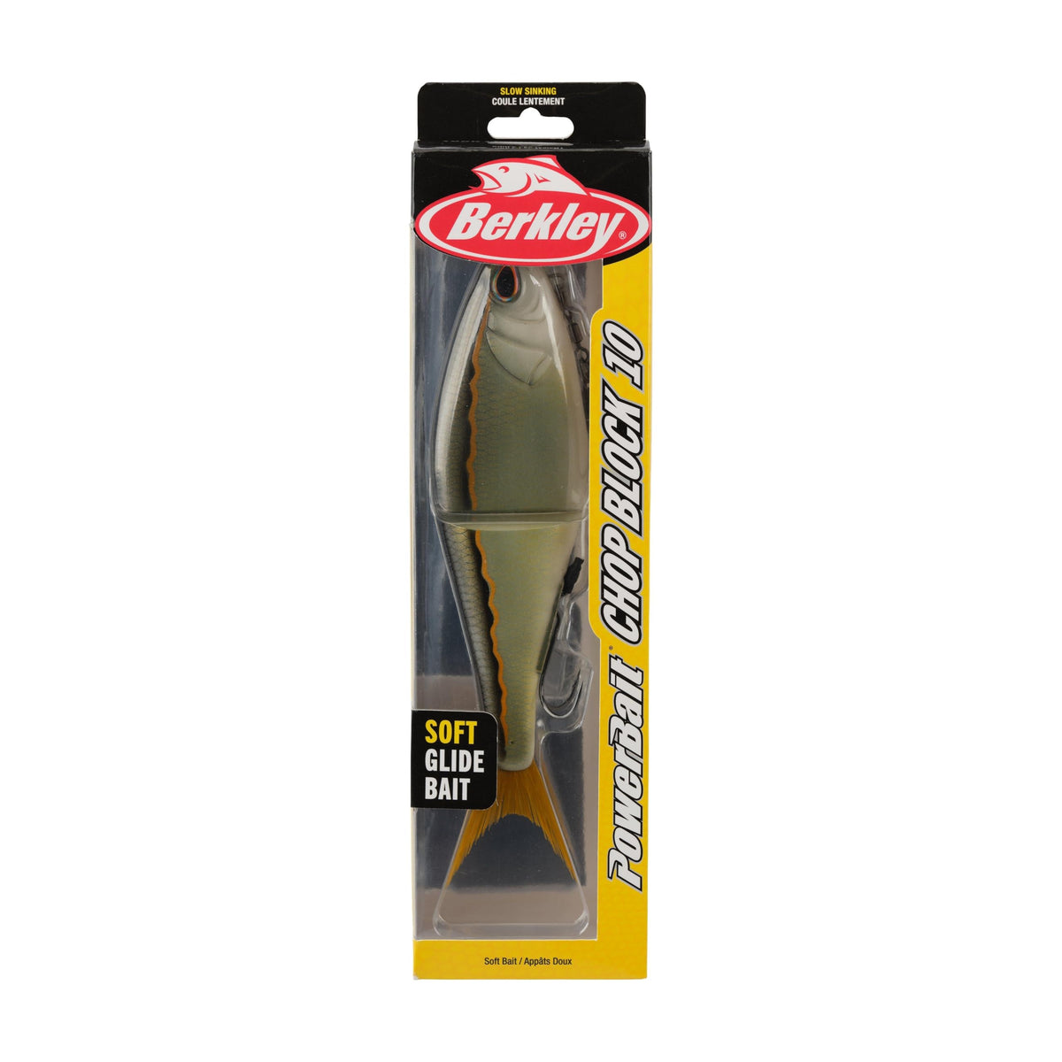 PowerBait Chop Block Fishing Soft Bait (Golden Shiner / 10 in - 4 1/5 oz)