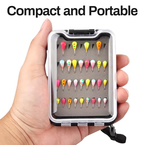 Tungsten Ice Fishing Jigs Lures with Ultra Sharp Hooks for Panfish