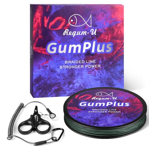 Gummax 8 Strand Braided Fishing Line (Dark Green / 150 Yards / 130 LB)