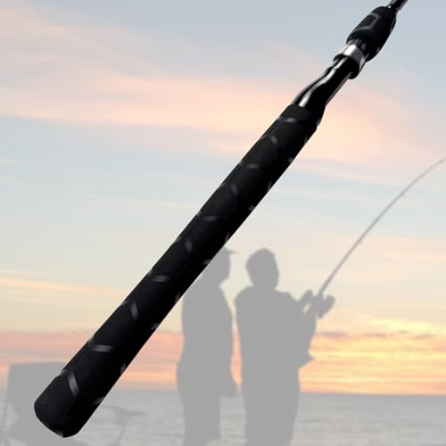 Honeycomb Pattern Heat Shrink Tubing for Fishing Rod Handle (25mm dia. x 5.25 ft long / Black)