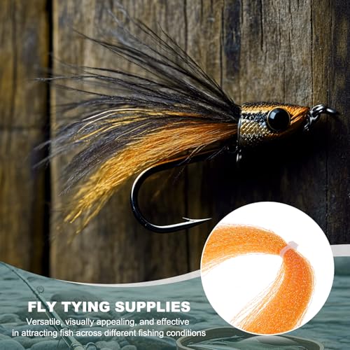 Crystal Flash Fly Fishing Line (Orange)