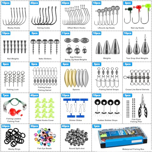 472PCS Fishing Accessories Kit (472PCS Fishing Tackle Kit)