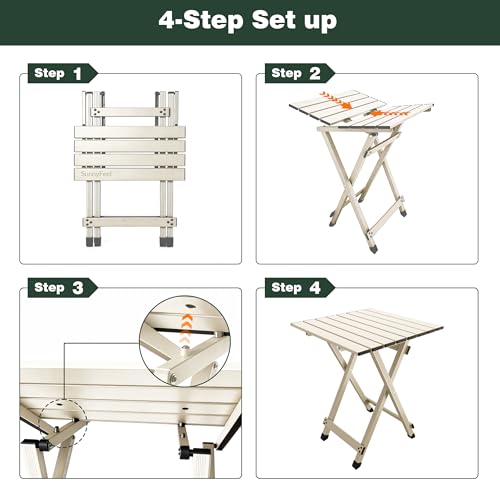 Folding Camping Table (Grey-1set)