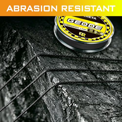 Geode Braided Fishing Line (Black / 50LB(300YDS))