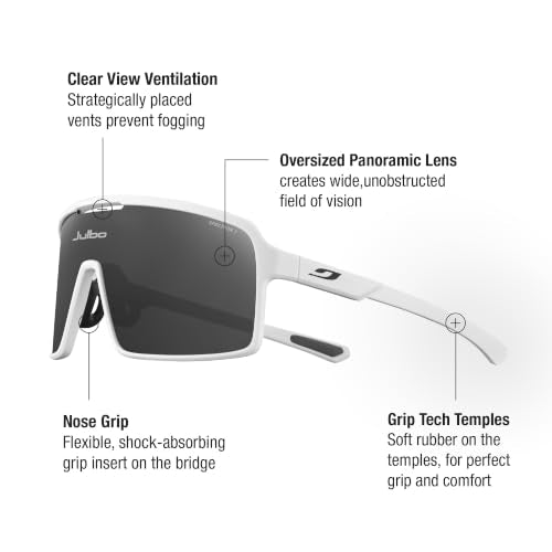 Ahab Performance Sunglasses (Salt Flat Frame - Smoke W/ Silver Mirror Lens (Spectron 3))