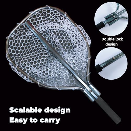 Floating Fishing Net for Steelhead (White Silicone Net)
