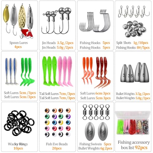 104PCS Fishing Lures Kit
