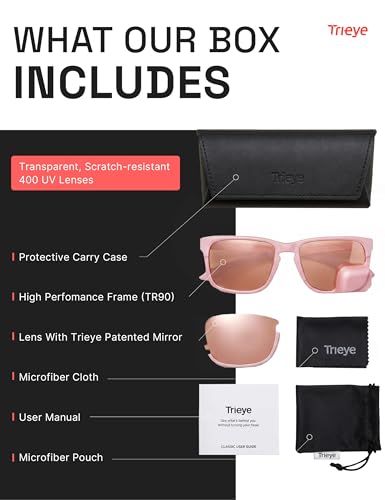 Classic Cycling Glasses with Rear (Rose)
