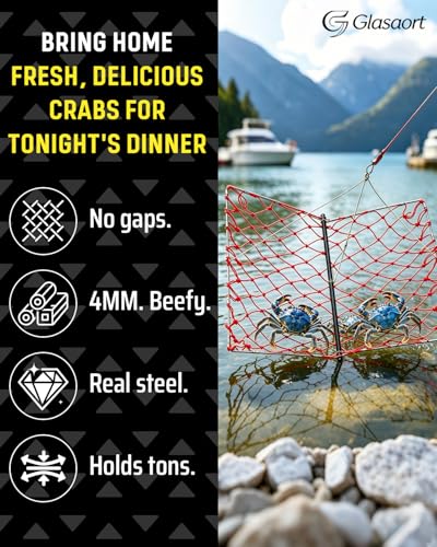 3Pack Castable Crab Trap Kit (Red/ 3 Pack)