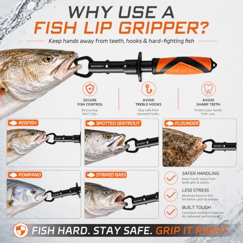 4 Piece Saltwater Fishing Tool Kit (7.5“ Orange Kit)