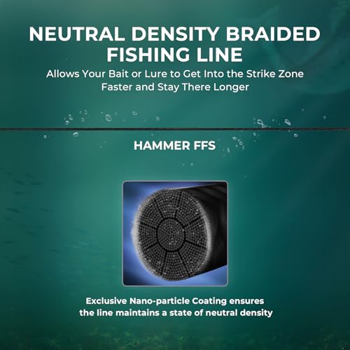 Hammer FFS Braided Fishing Line (Stealth Black / 12LB/150Yds)