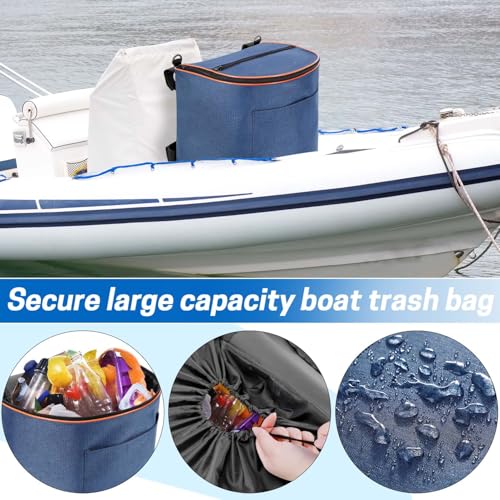 Boat Trash Can (Blue)