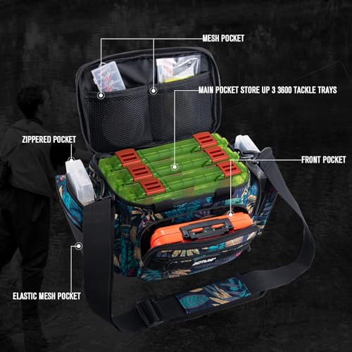 Fishing Tackle Bag with Tackle Boxes