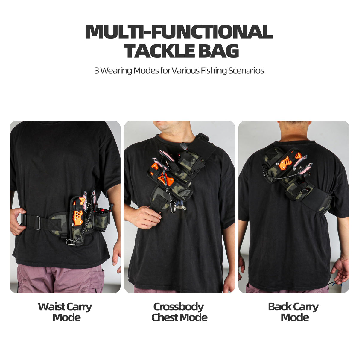 Lightweight Utility Waist Pack (Army Green Camo)