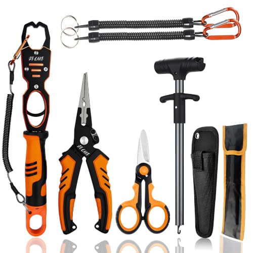 7 PCS Fishing Pliers Tool Kit (Orange)