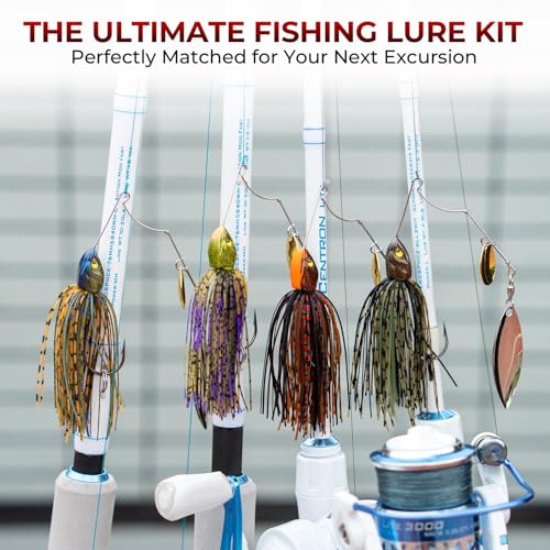 by KastKing Spinnerbait Fishing Lures (Muddy Water - Colorado & Willow / 3/8oz)