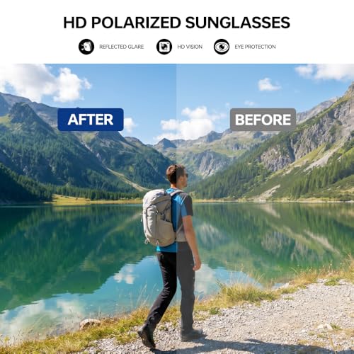 Polarized Running Sunglasses for Men Women Ultra