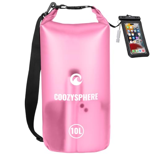 Waterproof Dry Bag for Women & Men (Rose Red / 10L)