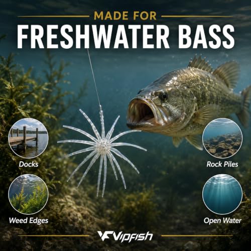 Urchin Baits for Bass Fishing (Ghost Ice Pearl)
