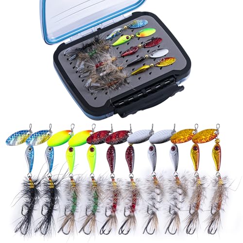 Trout Lures Fishing Spinners (A:10pcs Trout Spinners)