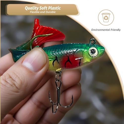 Soft Fishing Lures Shad Minnow Swimbaits (T-tail)