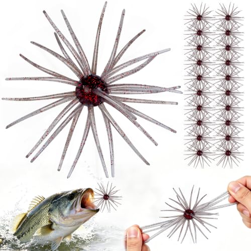 20 PCS Urchin Baits for Bass Fishing