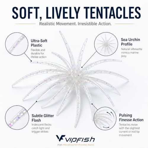 Urchin Baits for Bass Fishing (Ghost Ice Pearl)
