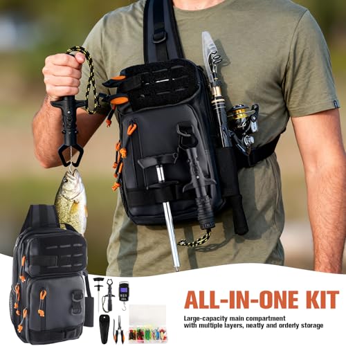 Fishing Backpack with Tackle Boxes