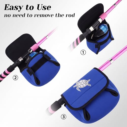 3 Pcs Fishing Spinning Reel Cover (Blue / Classic)