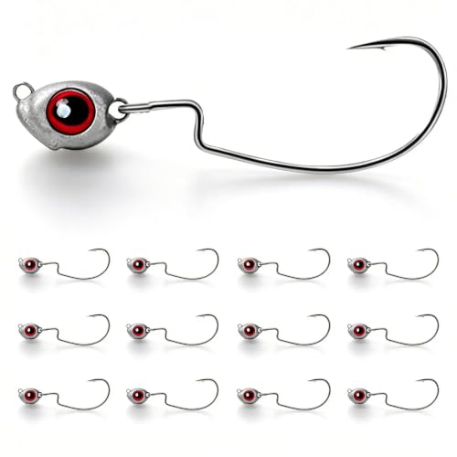 OJY&DOIIIY Fish Eye Swimbait Jig Heads (Red 12/20pc / Assorted)
