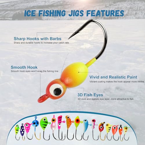 Master Ice Fishing Jigs Kit (D-100PCS)